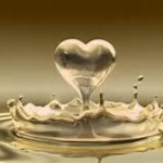 water splash heart